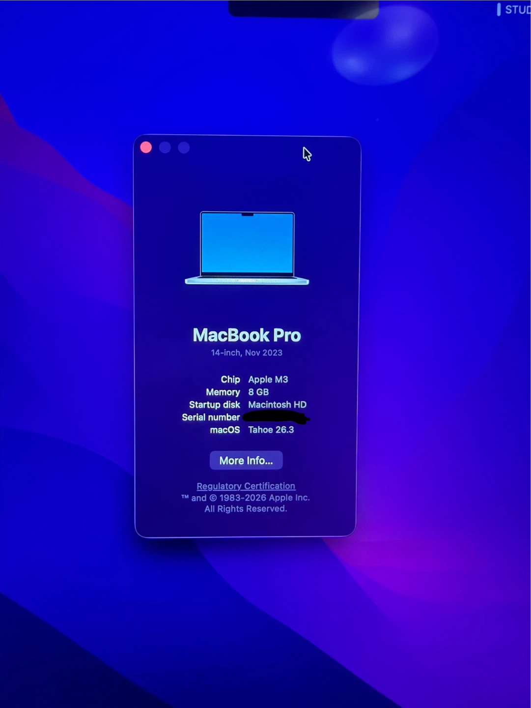 Apple MacBook Pro 14-inch M3