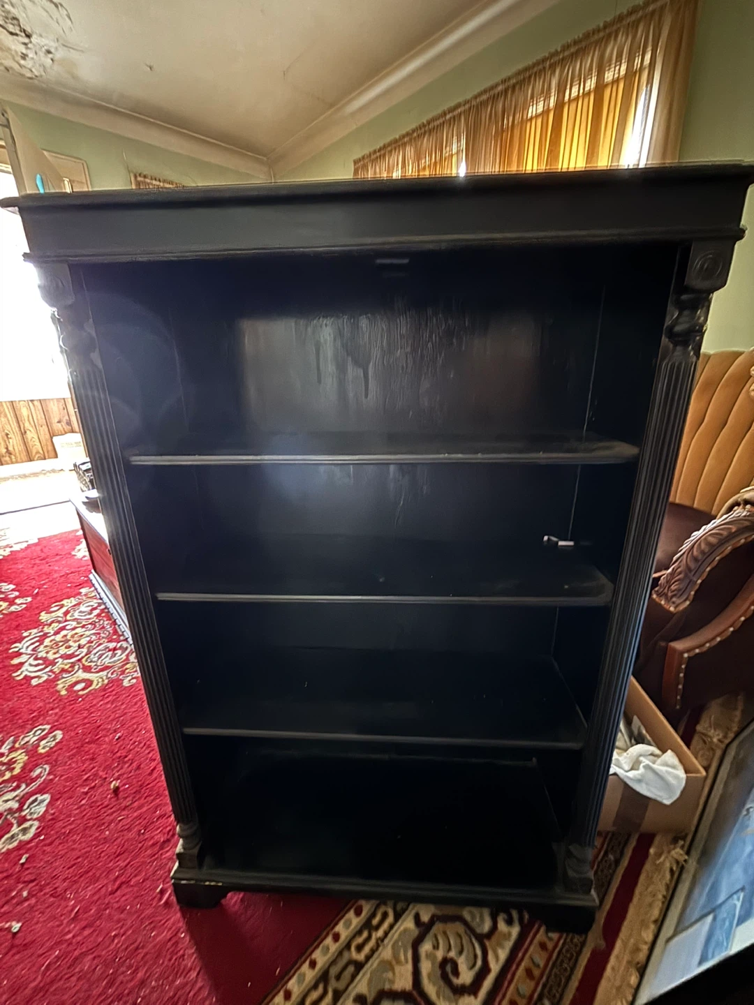 Black Wooden Bookshelf