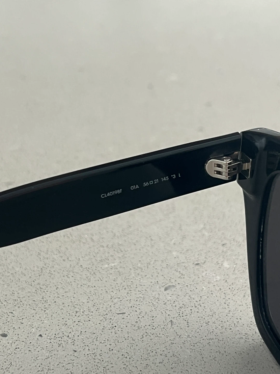Celine CL40198F Black Shiny Acetate Irregular Sunglasses - photo 2