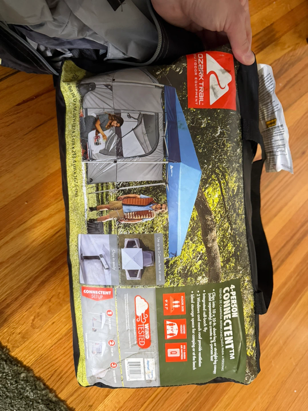 Ozark Trail 4-Person Connectent Instant Cabin 2 piece Tent