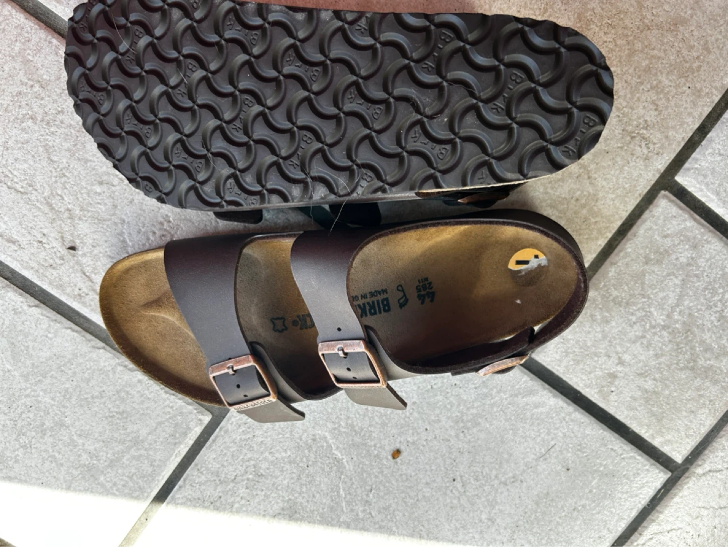 Birkenstock Dark Brown Leather Sandals Size 11