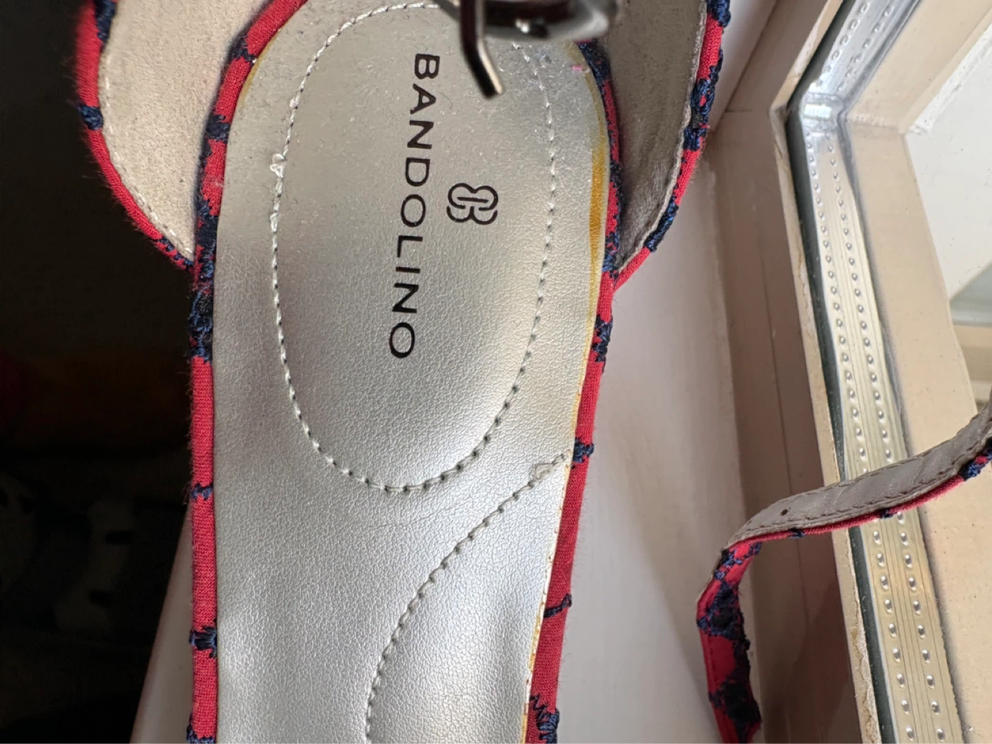 Bandolino Red & Blue Floral Block Heel Sandals - photo 5