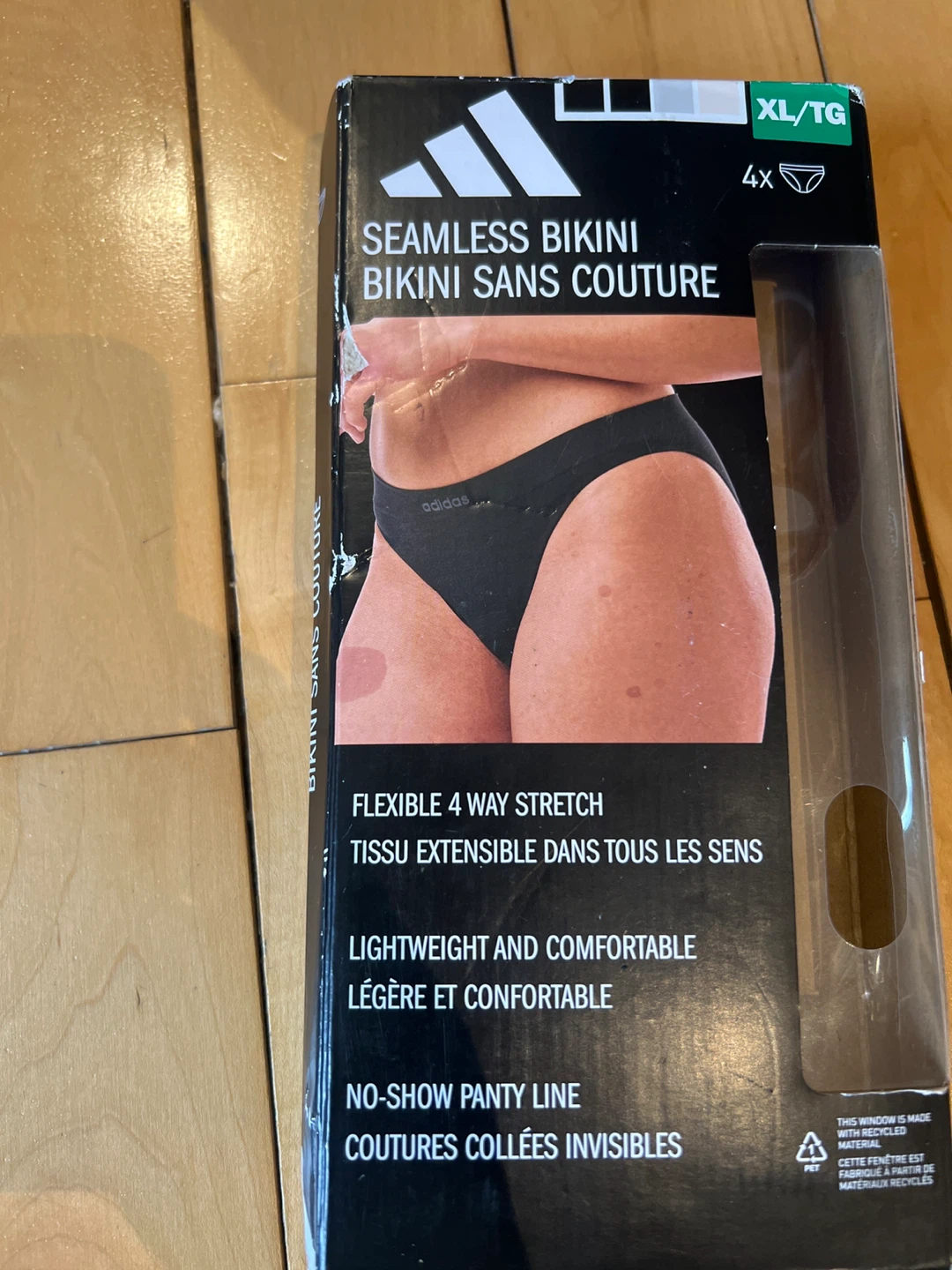 Adidas Seamless Bikini Panties XL/TG (4-Pack)