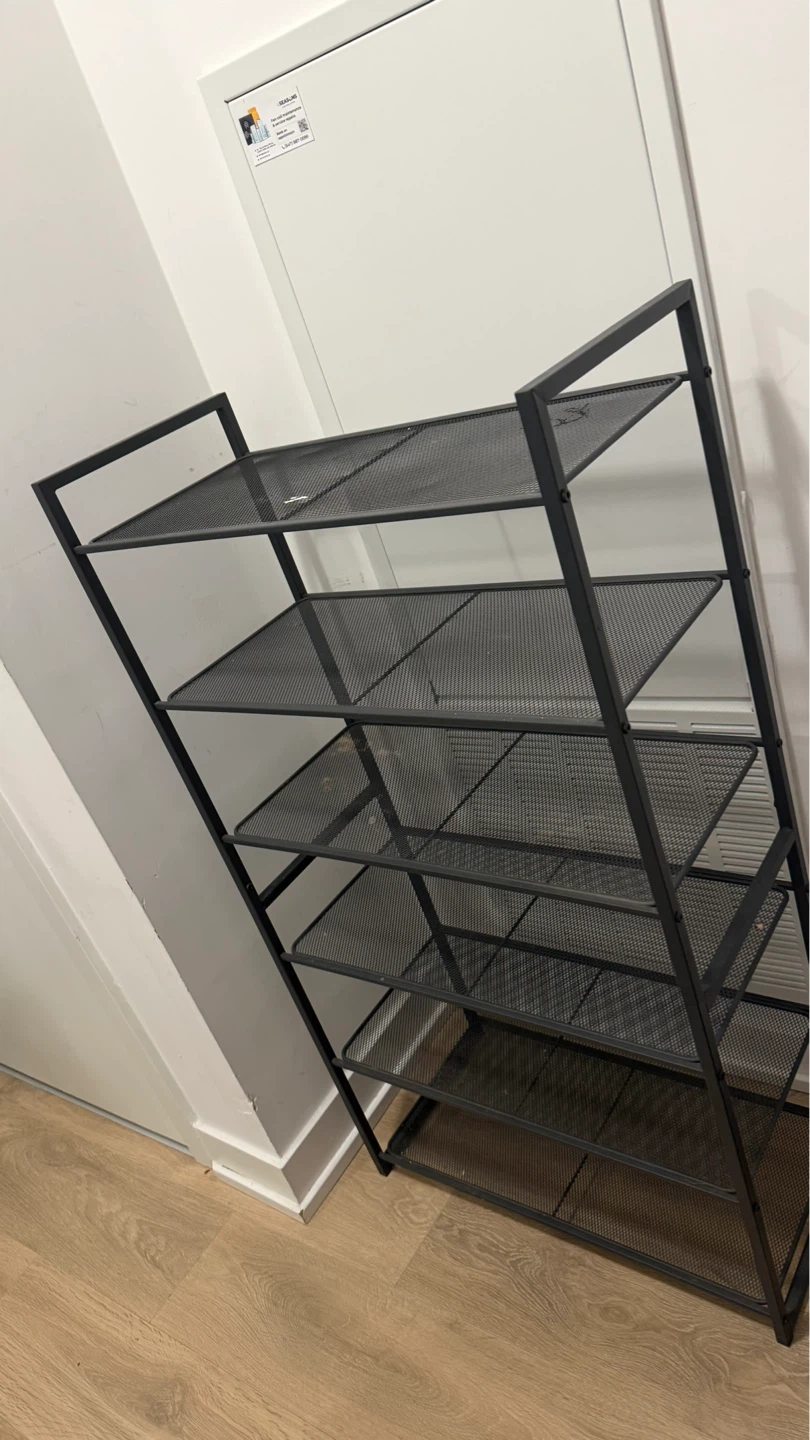 5-Tier Metal Mesh Shoe Rack