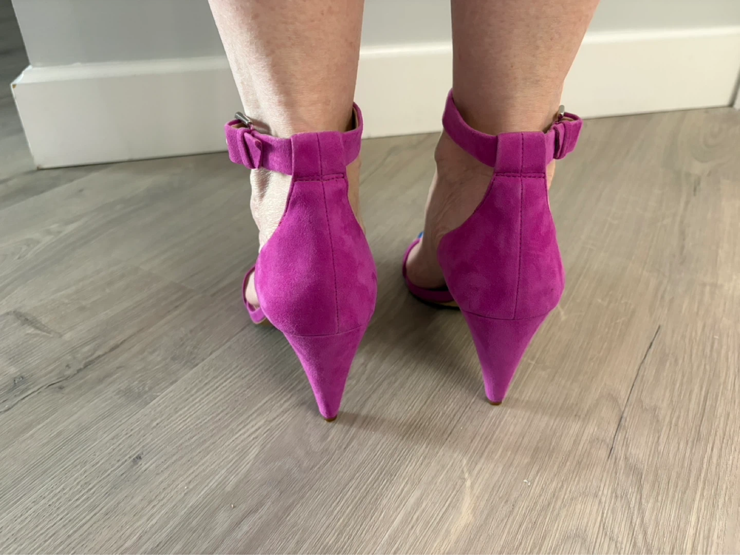 Vince Camuto Pink Suede Heeled Sandals - photo 4