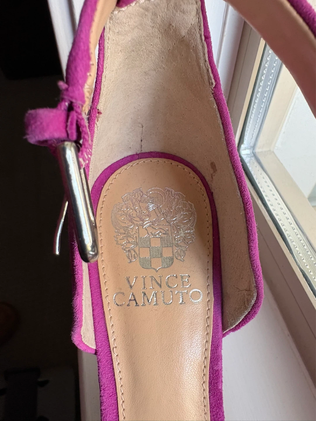 Vince Camuto Pink Suede Heeled Sandals - photo 5
