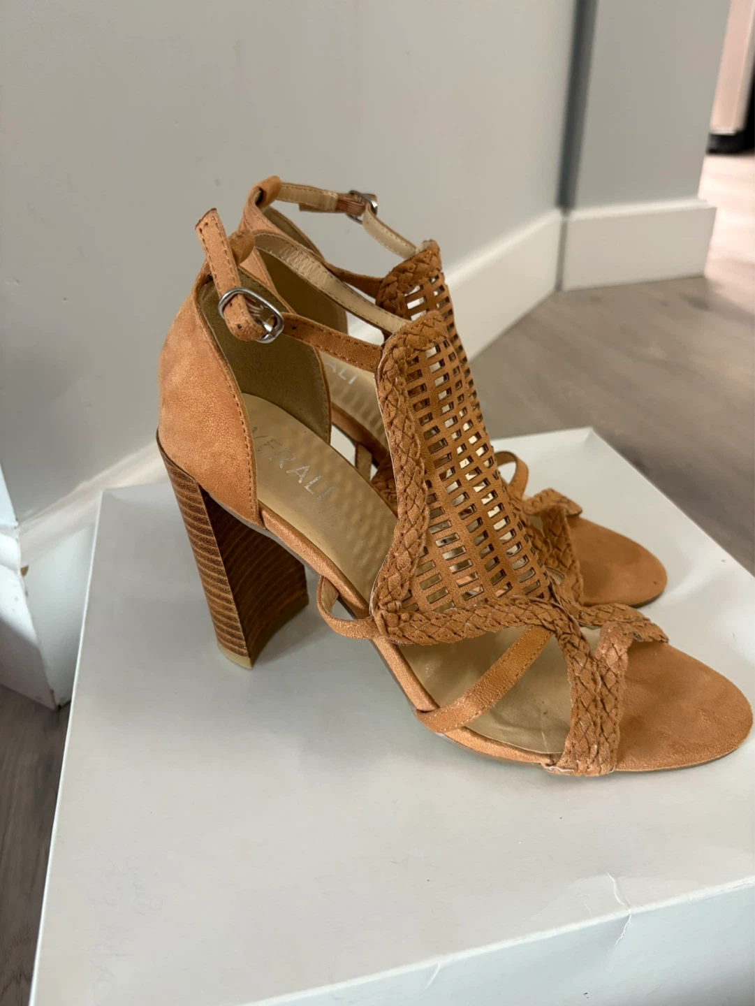 Verali Tan Suede Strappy Heels - photo 2