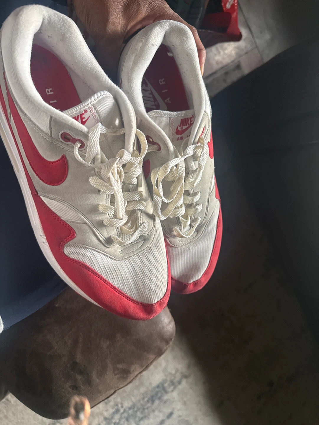 Nike Air Max 1 Sneakers White Red