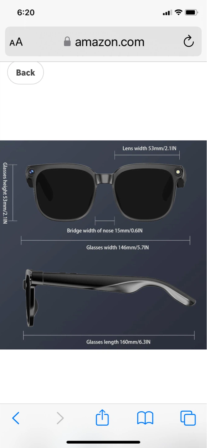 Bapick AI Smart Glasses with Camera and Audio - photo 3