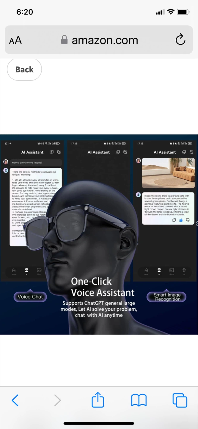 Bapick AI Smart Glasses with Camera and Audio - photo 5