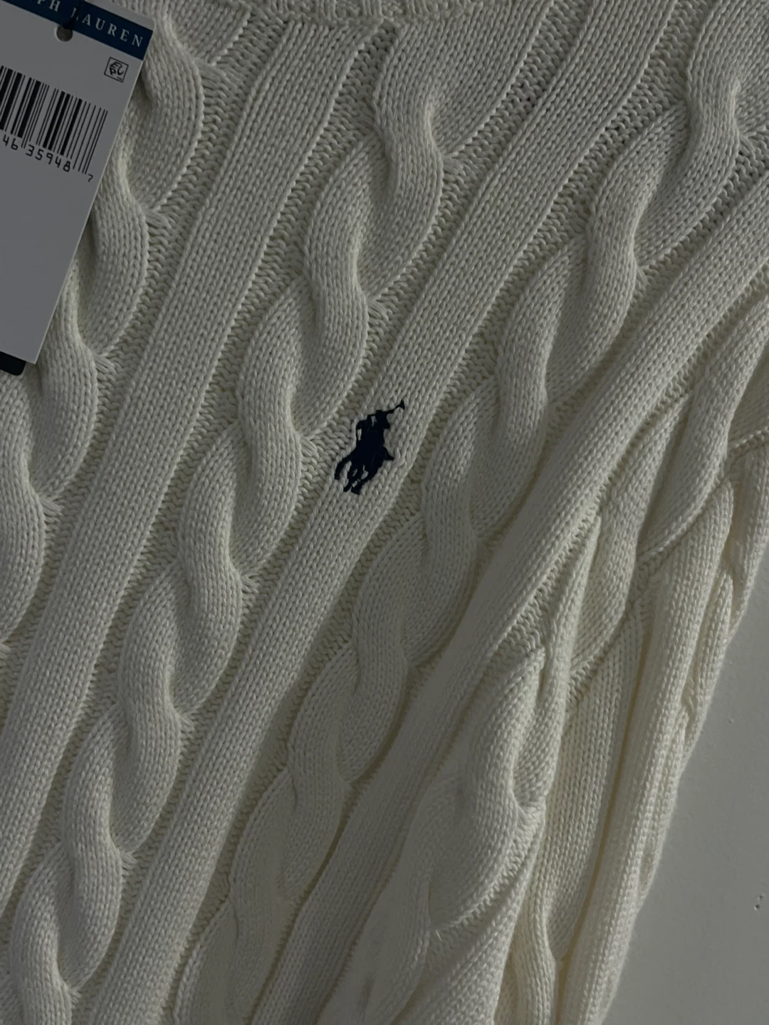 Polo Ralph Lauren Cream Cable Knit Sweater