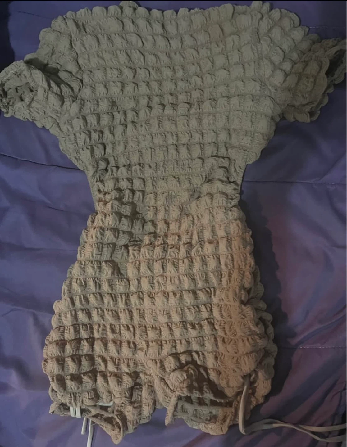 Ruched Textured Romper - photo 2