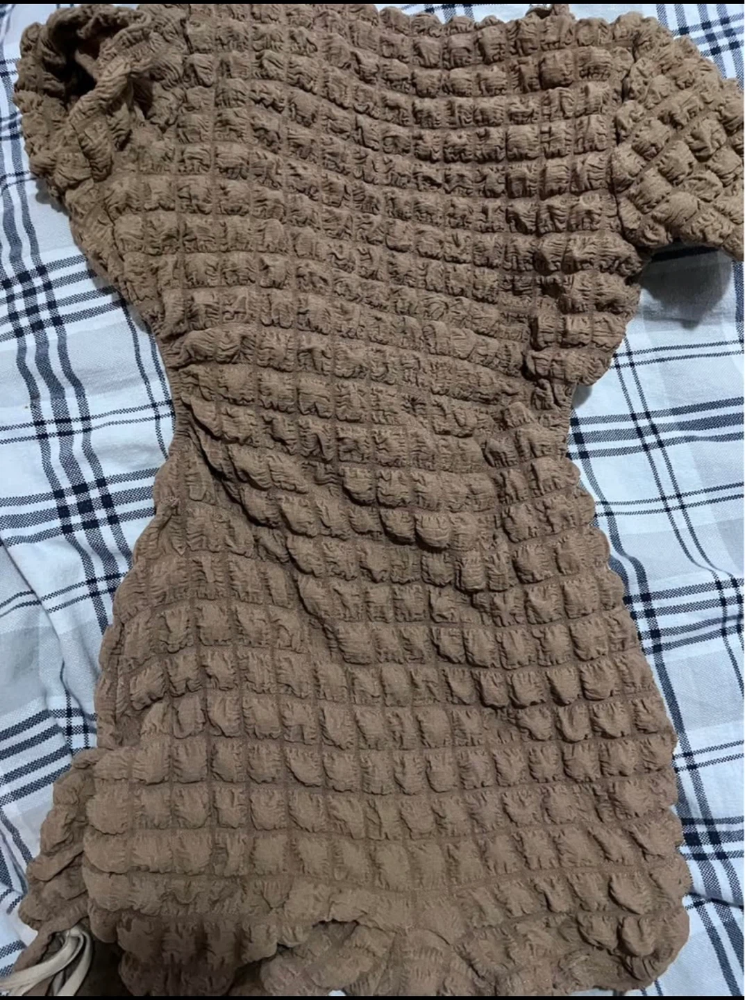 Ruched Textured Romper