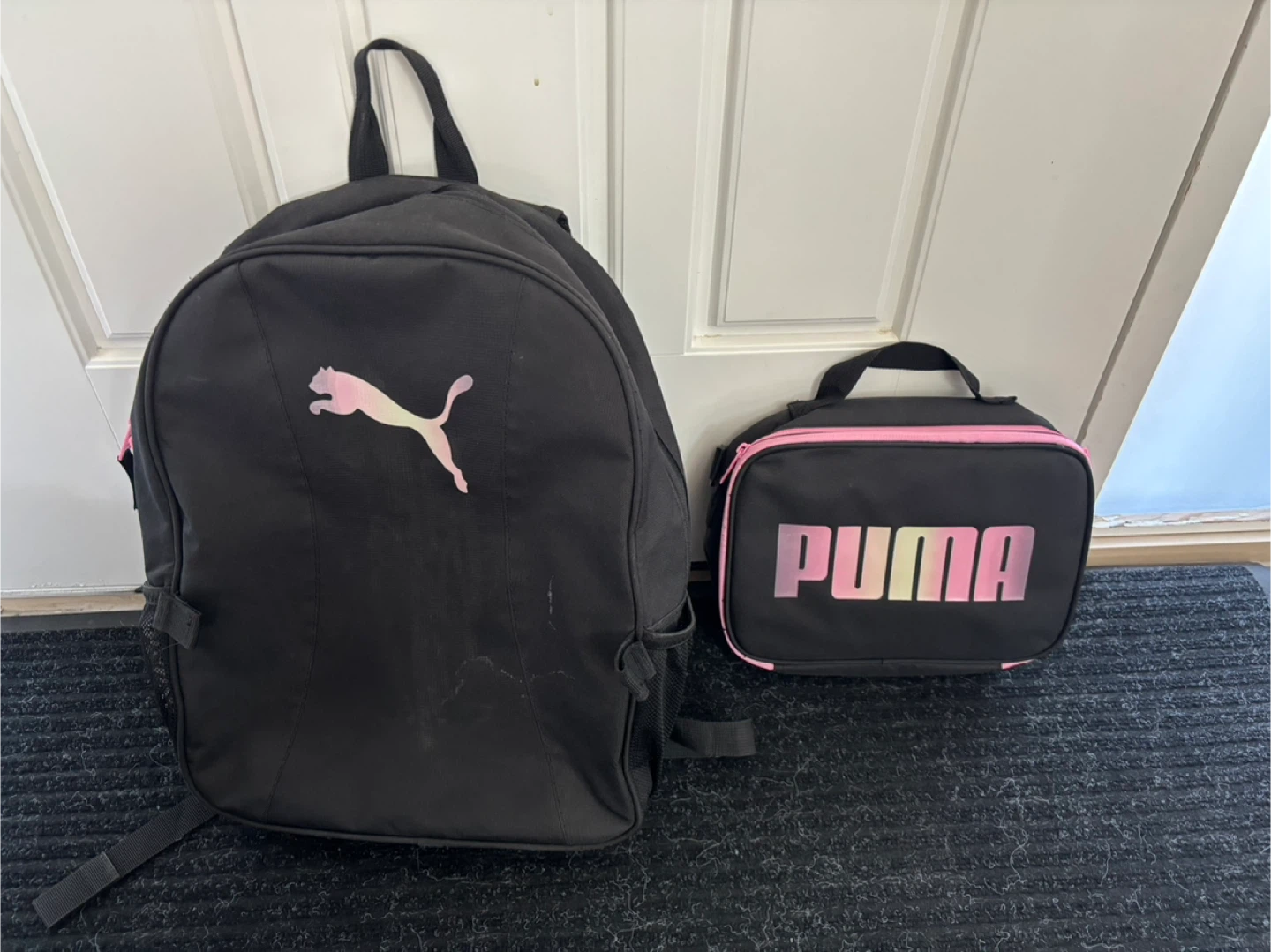 Puma kids backpack and lunch bag