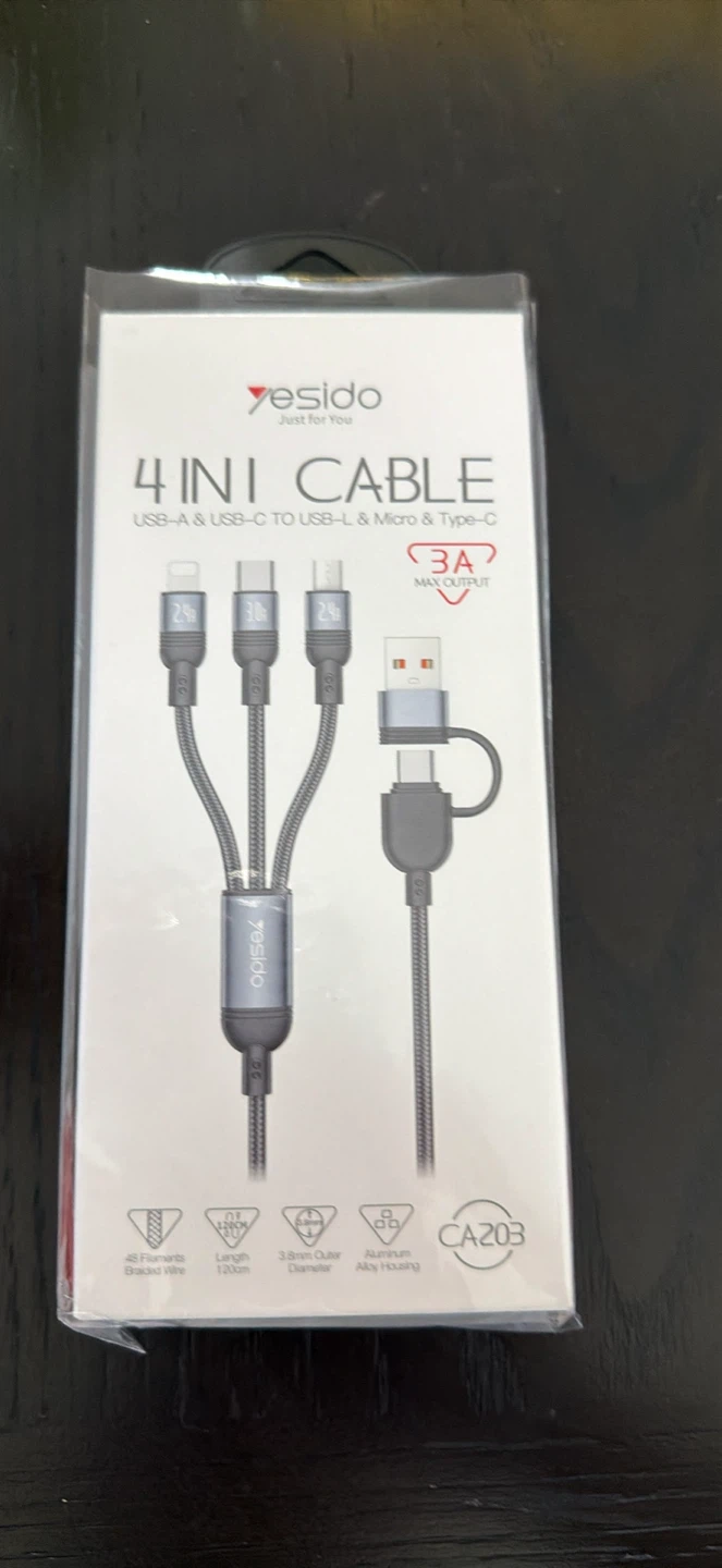 Yesido 4-in-1 Charging Cable