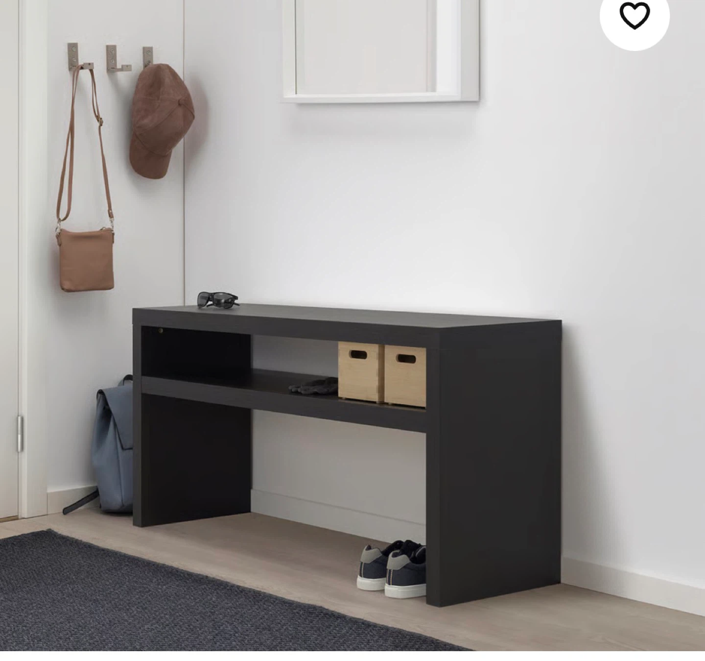 LACK Black Console Table - photo 4