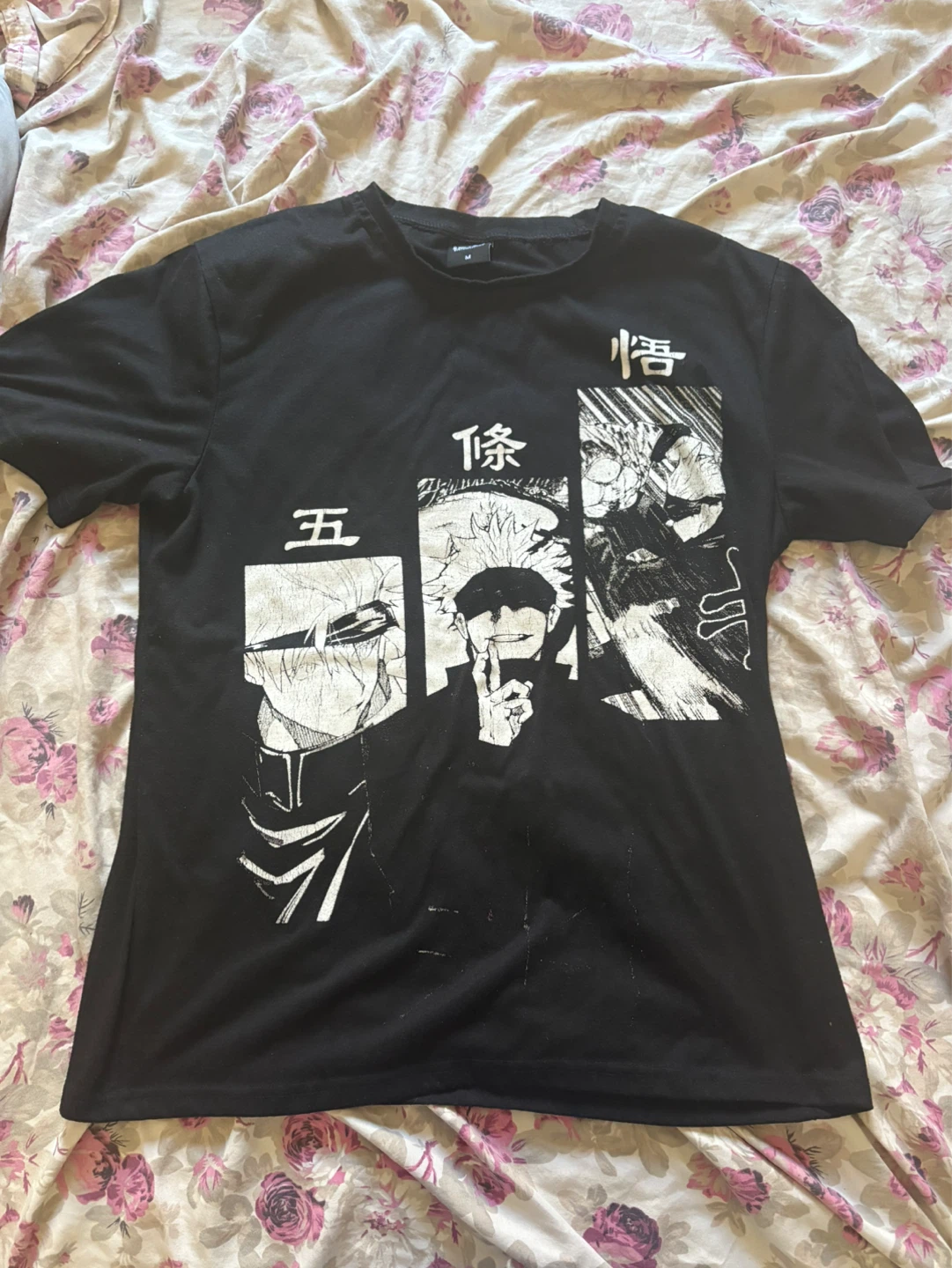 Sports Bestcollection Black Graphic T-Shirt Size M