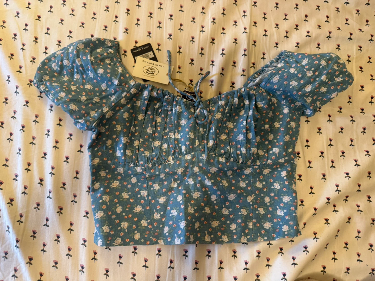 CLOSET CLEAN OUT Lucky Brand Blue Floral Top