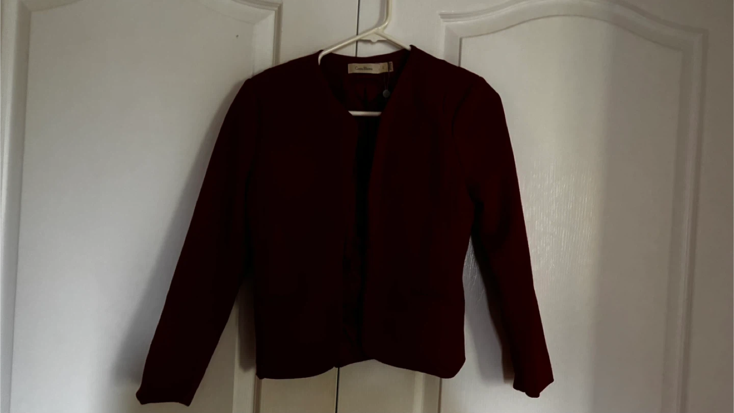 Costa Blanca Women's Maroon Blazer Size 2