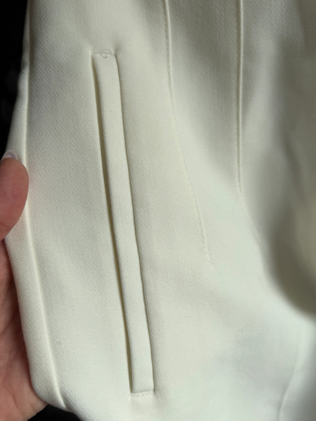 ZARA White Cropped Tailored Trousers - Size M - photo 2