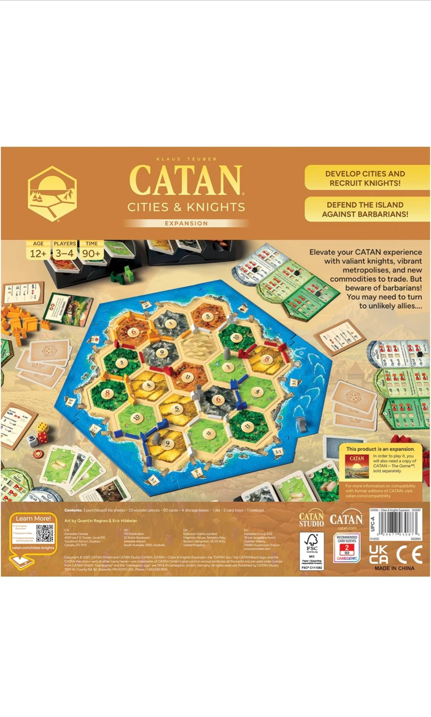 Catan: Cities & Knights Expansion (6th Edition) Brand New Sealed - photo 2
