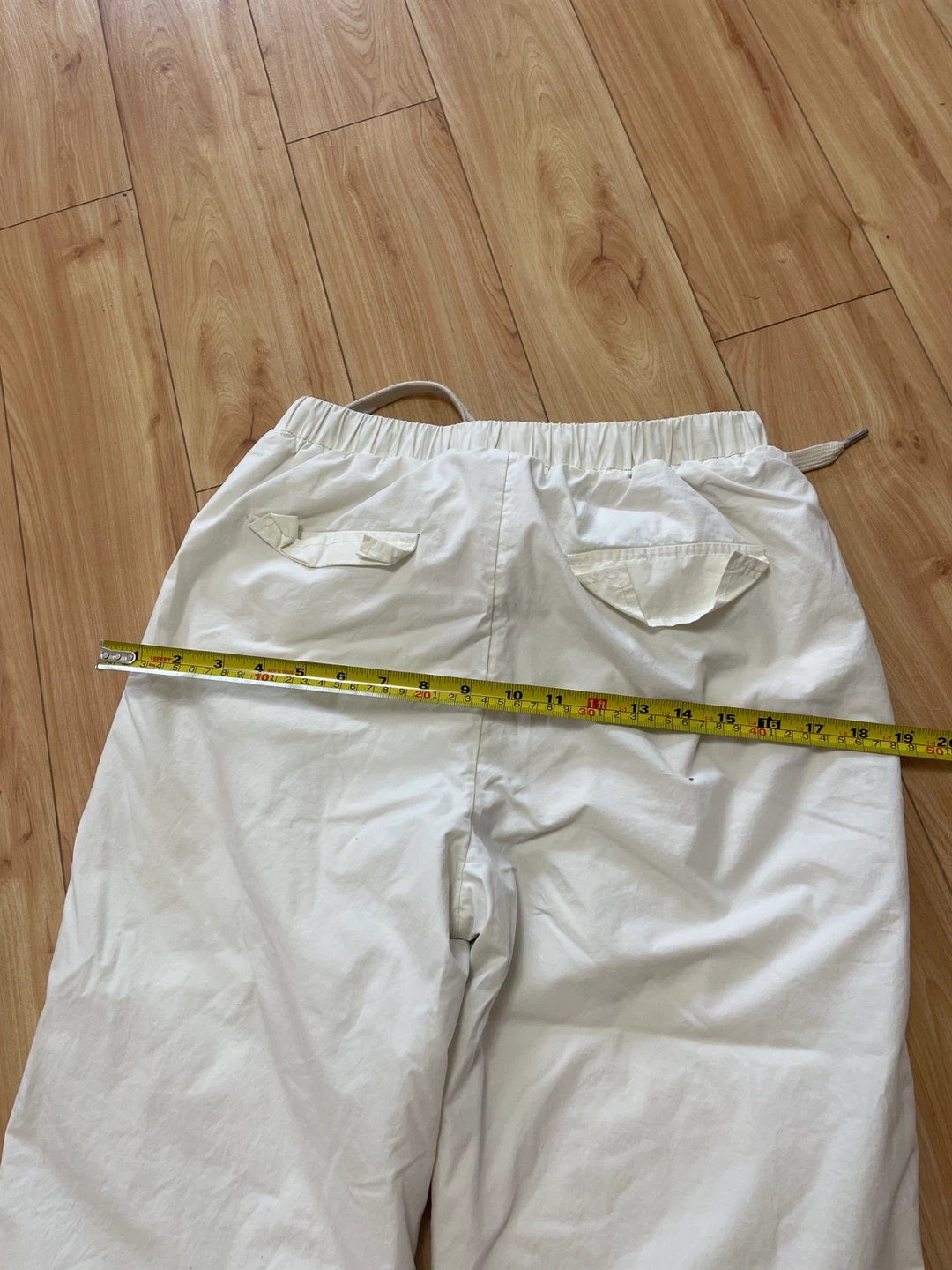 White Fleece-Lined Joggers - Size M - photo 3