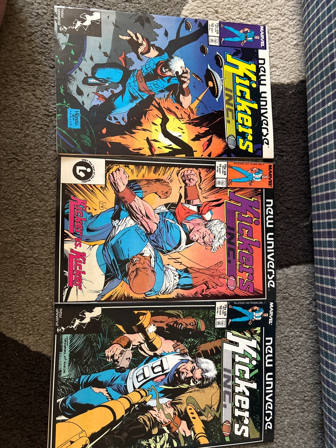 Marvel New Universe Kickers Inc. Comic Books (3 issues)