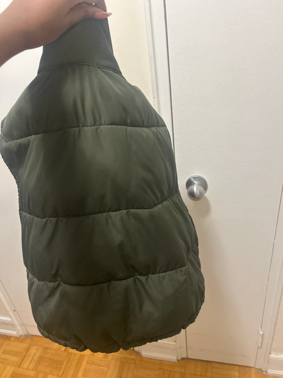 H&M Puffer Vest - Olive Green - Size S - photo 4