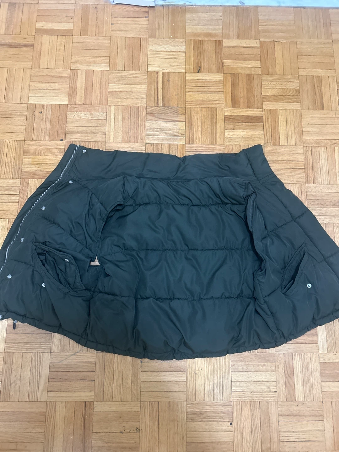 H&M Puffer Vest - Olive Green - Size S - photo 2