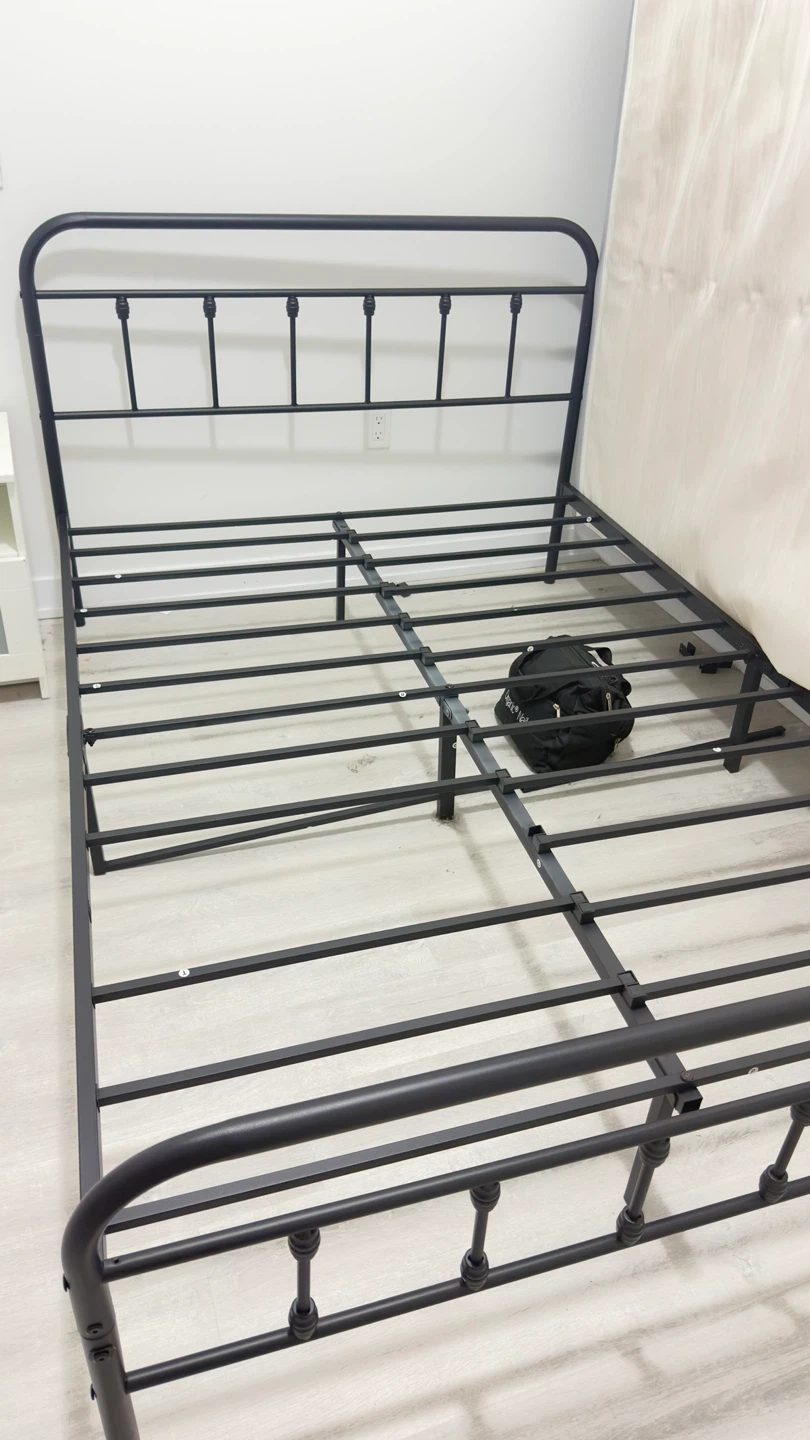 Black Metal Bed Frame - photo 3