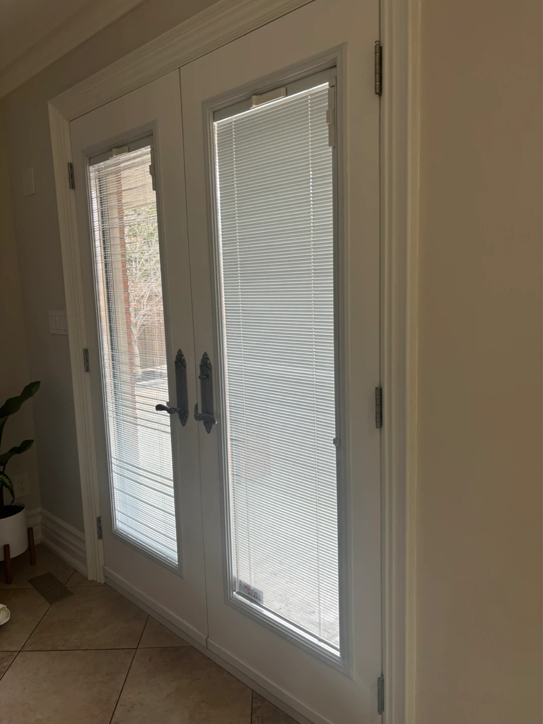 French Patio Doors with built in Blinds