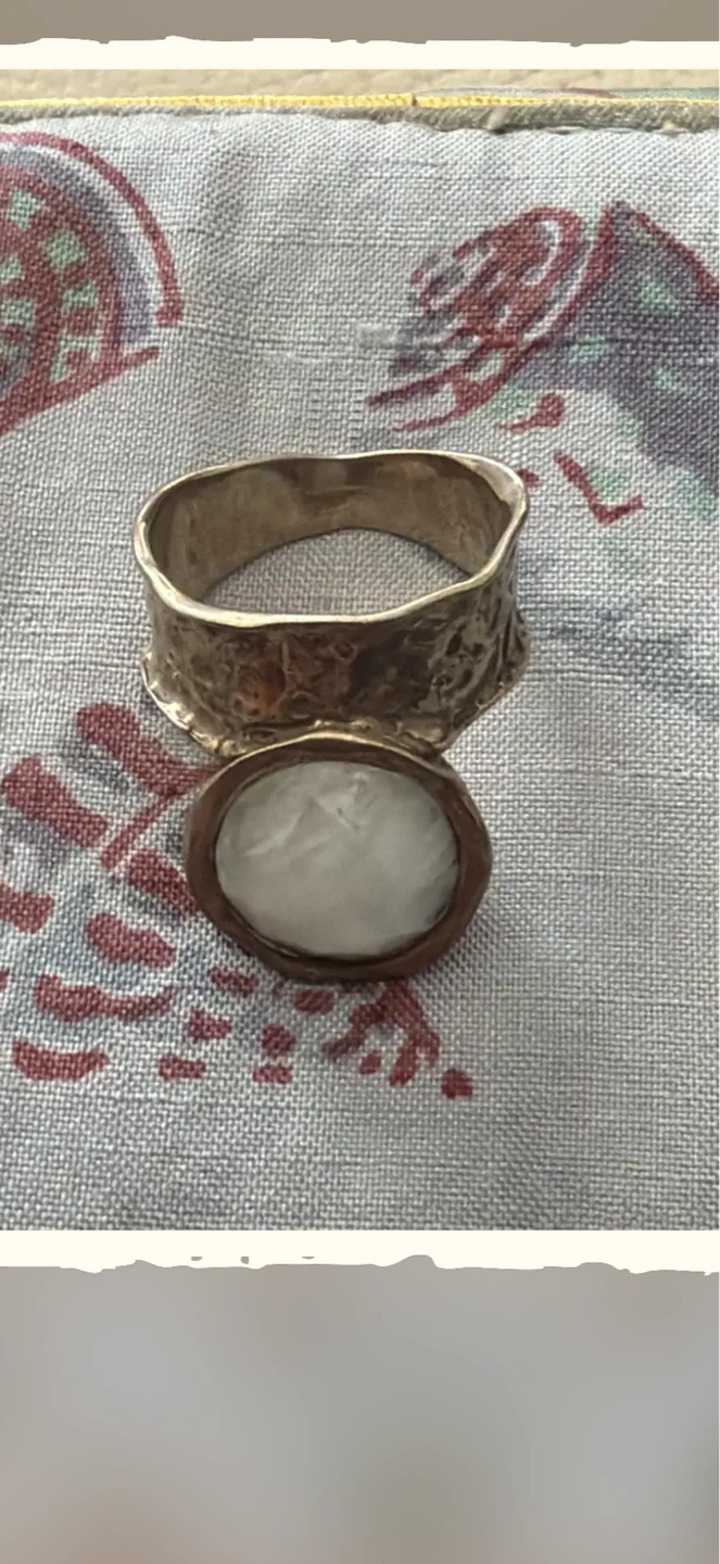 Sterling Silver Ring with MoonStone