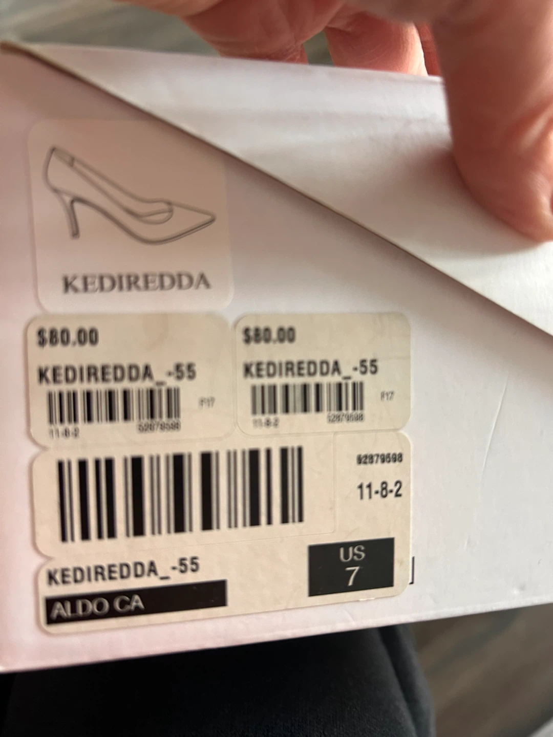 ALDO KEDIREDDA Heels - Nude Patent - Size 7 - photo 4