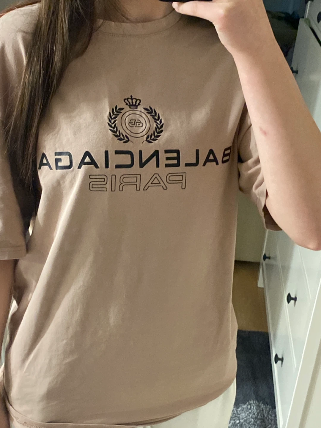 Balenciaga Paris T-Shirt - Brown