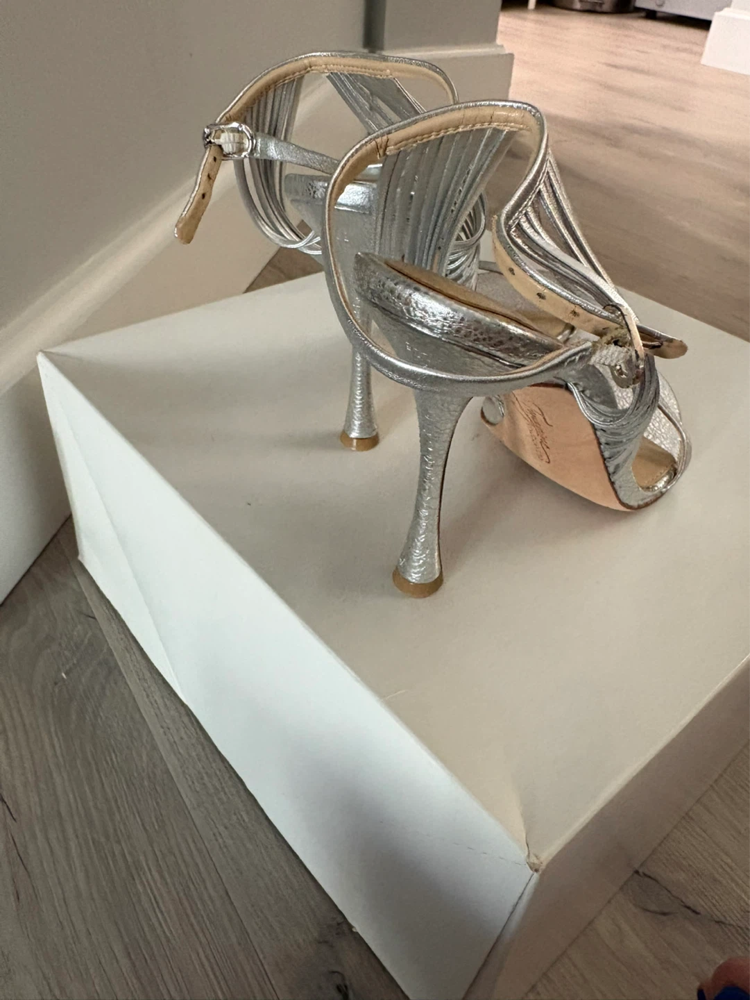Vince Camuto Silver Strappy Heels - photo 4