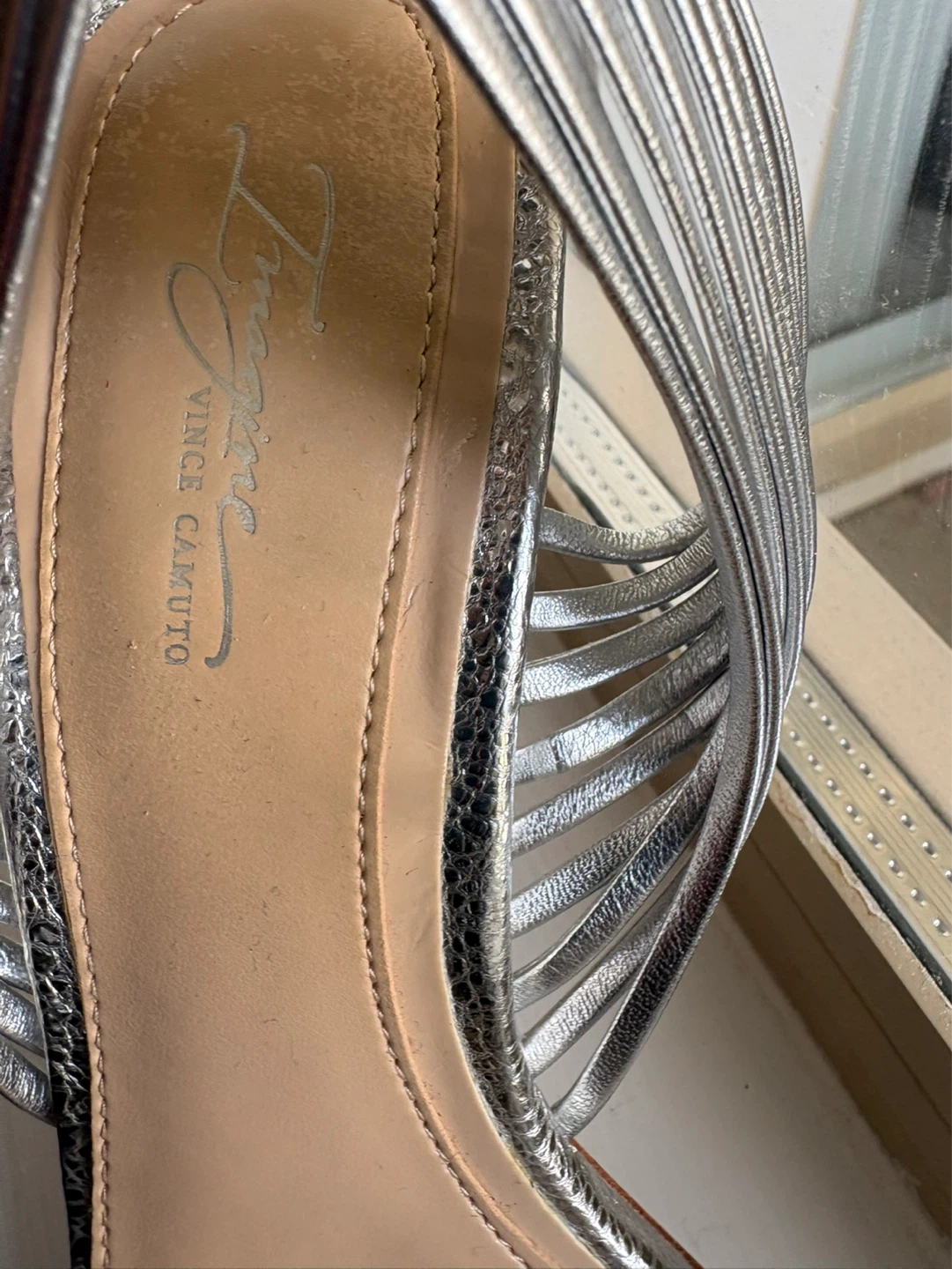 Vince Camuto Silver Strappy Heels - photo 5
