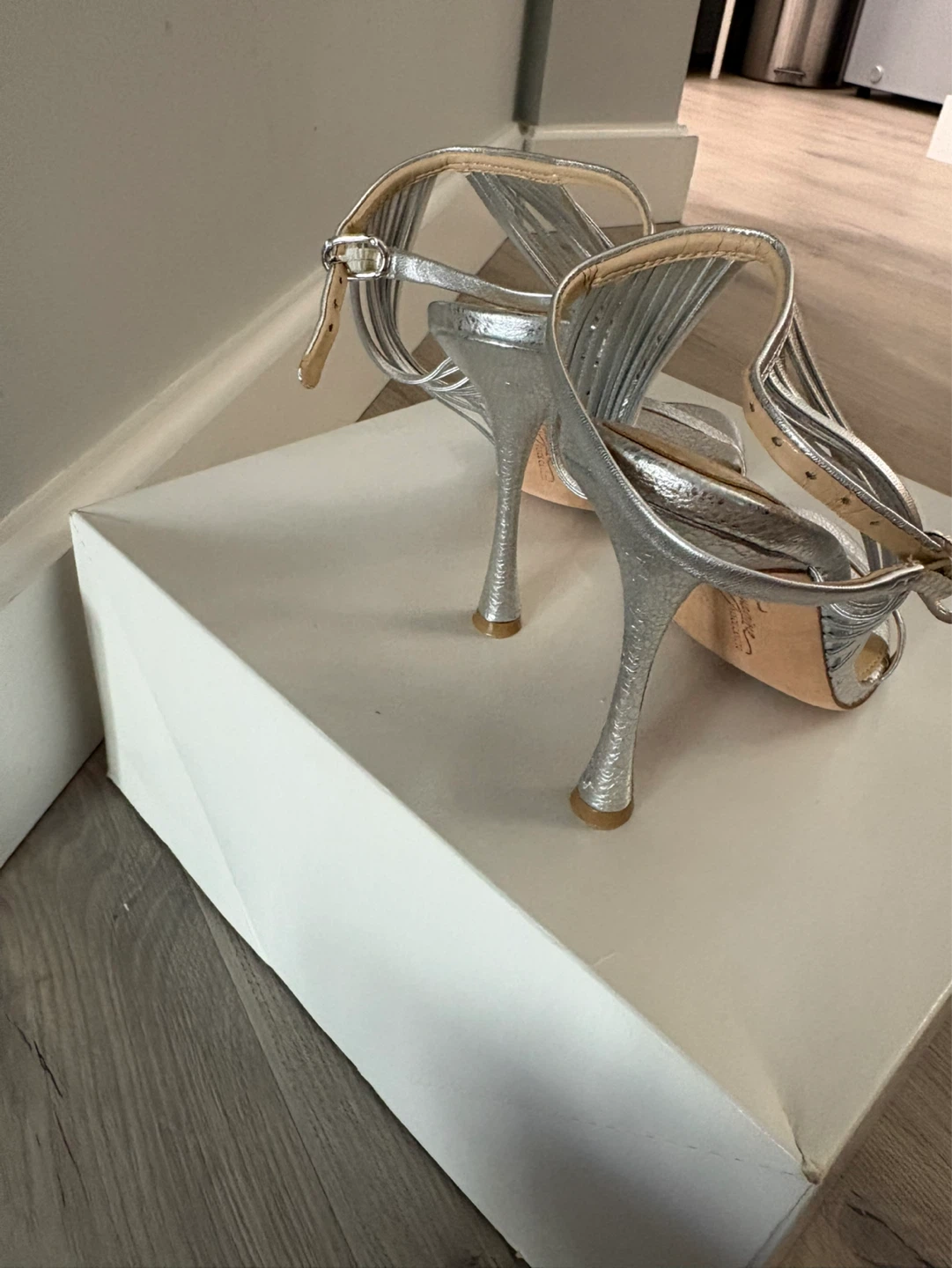 Vince Camuto Silver Strappy Heels - photo 3