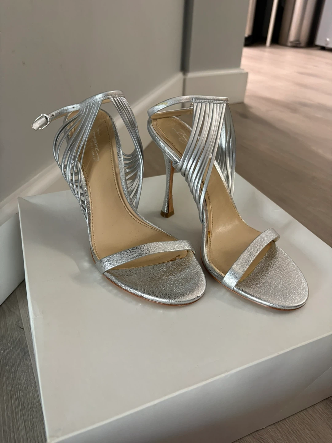 Vince Camuto Silver Strappy Heels - photo 2