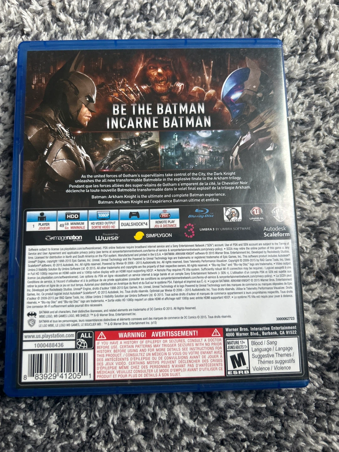 Batman Arkham Knight PS4 Game - photo 2