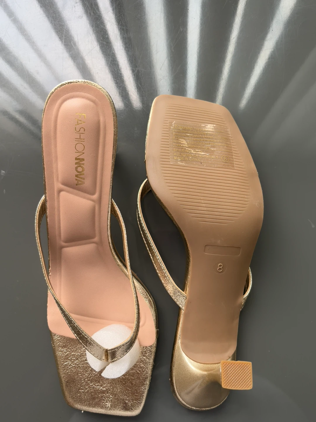 Fashion Nova Gold Kitten Heels (Size 8) – New / Never Worn - photo 3