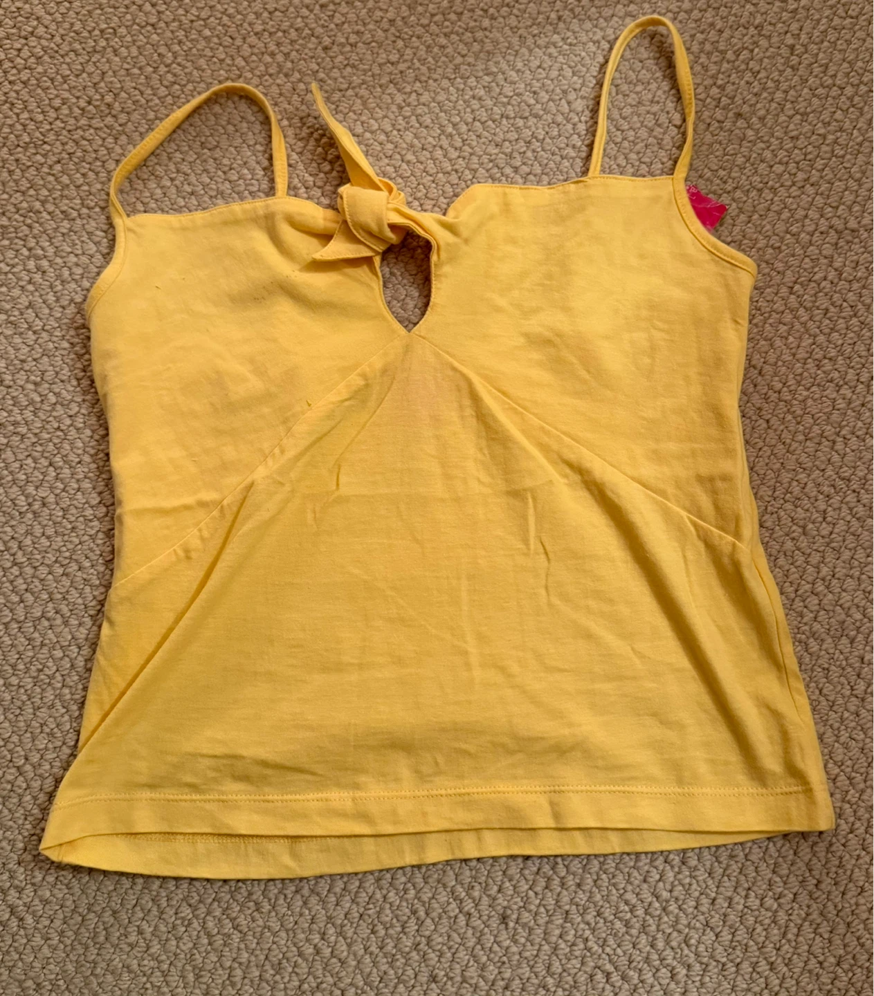 Yellow crop Top