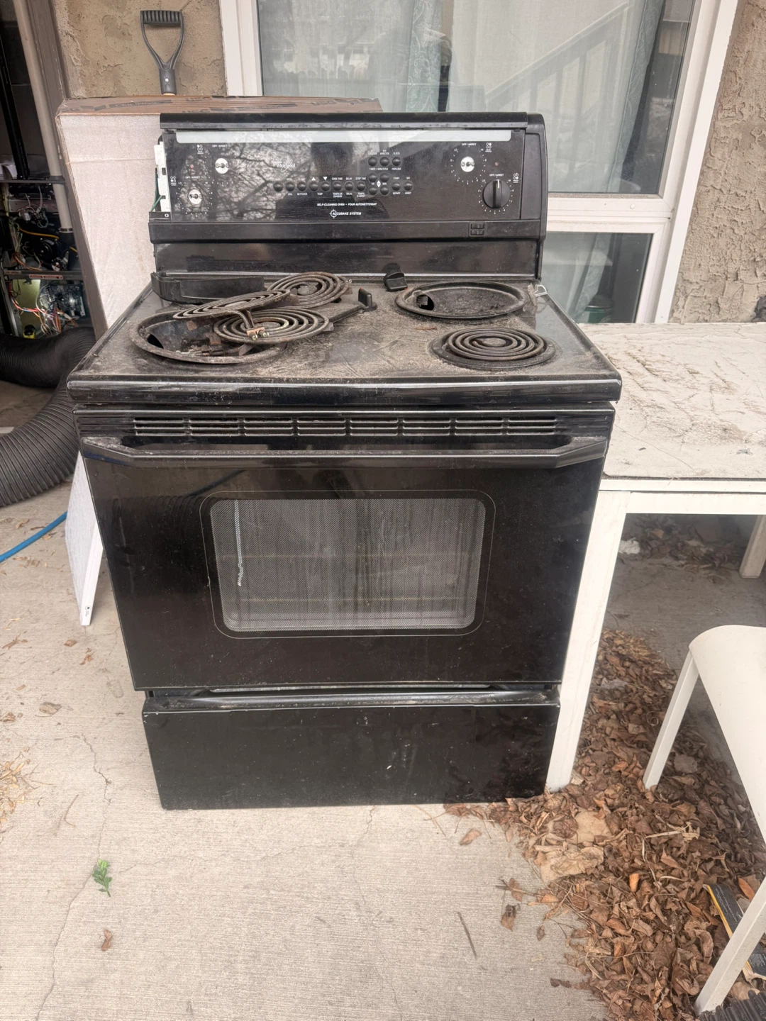 Whirlpool Electric Coil Top Stove Oven