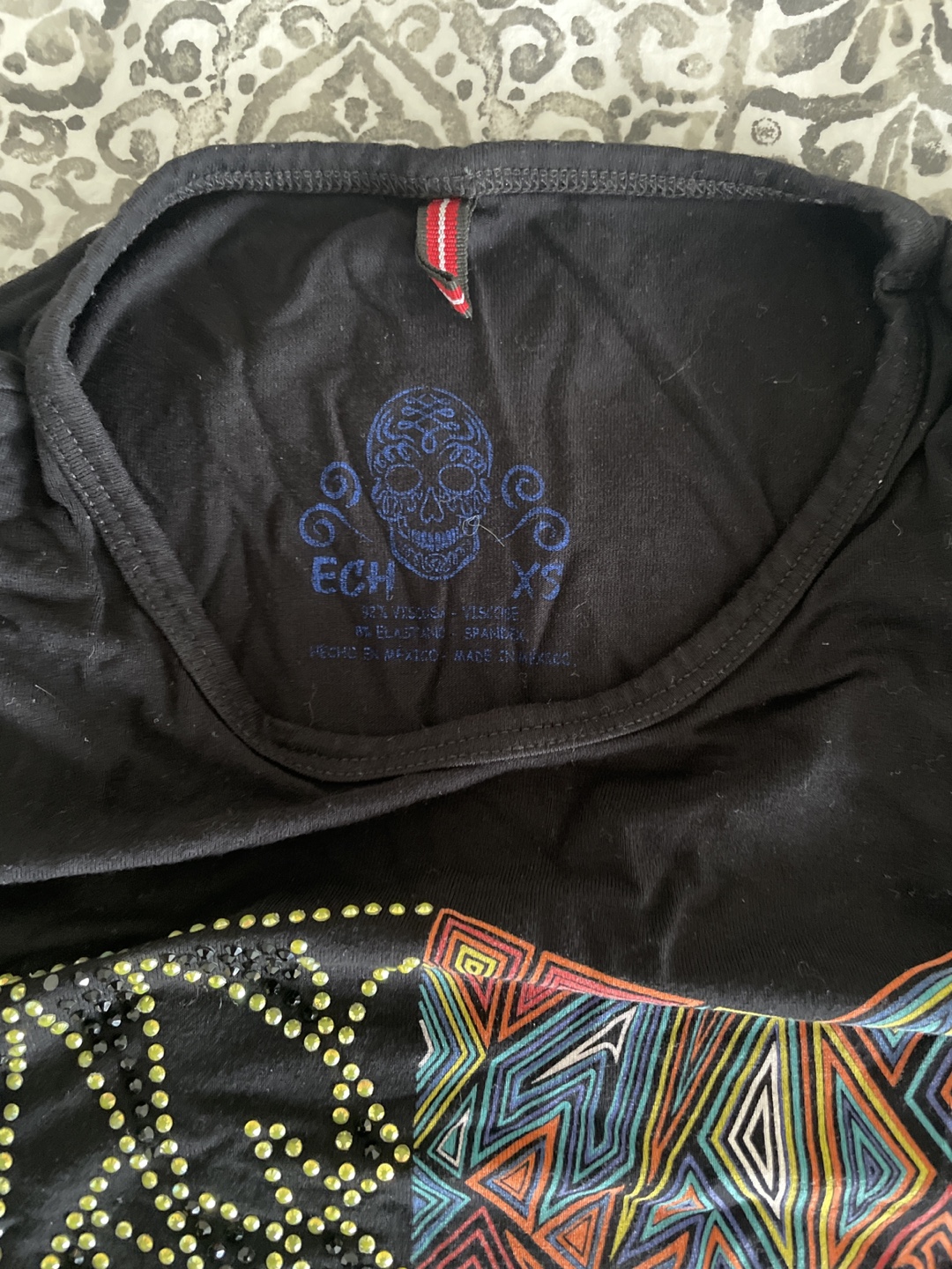 ECHT Skull Wolf Graphic T-Shirt - photo 2