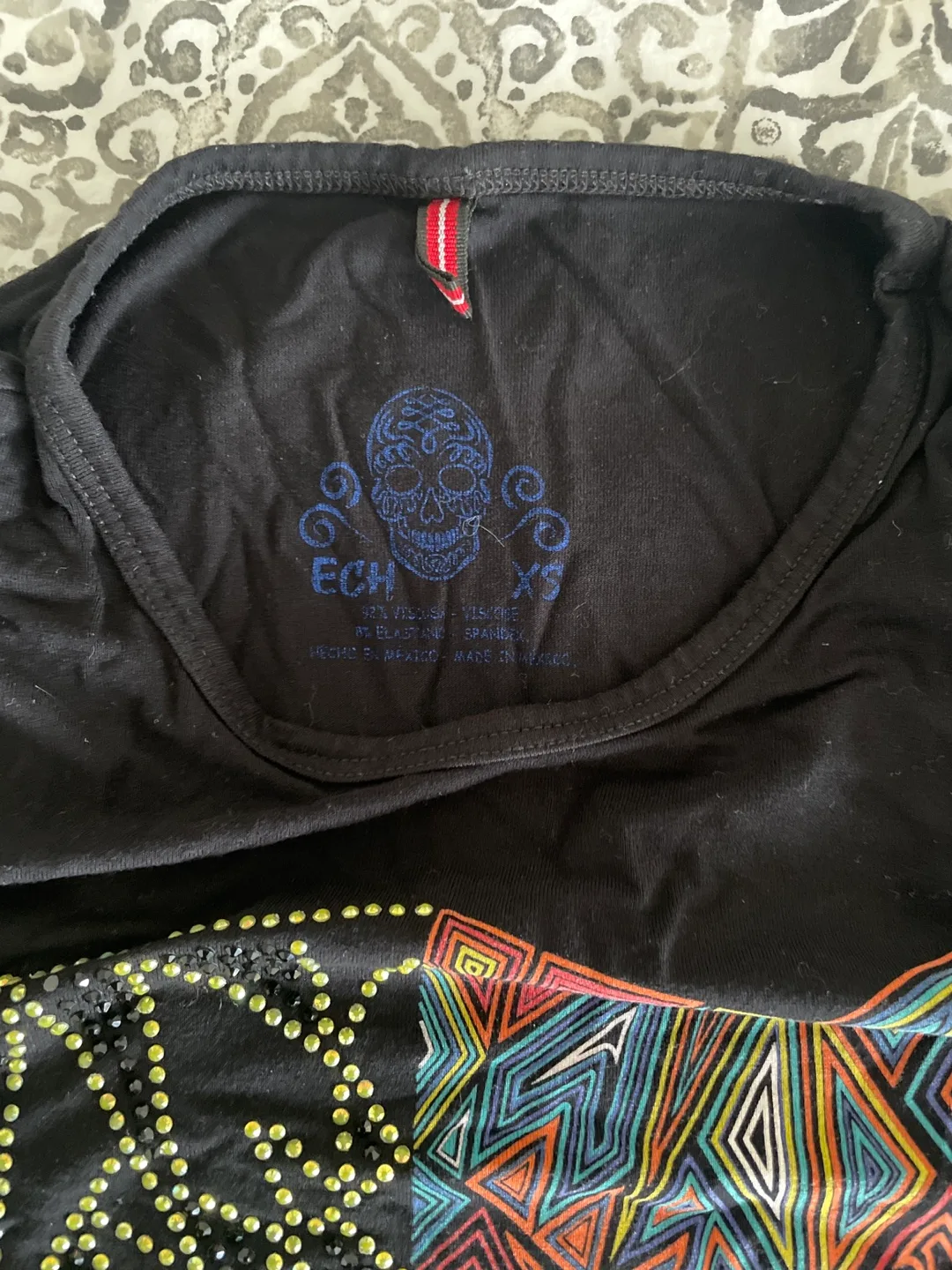 ECHT Skull Wolf Graphic T-Shirt - photo 2