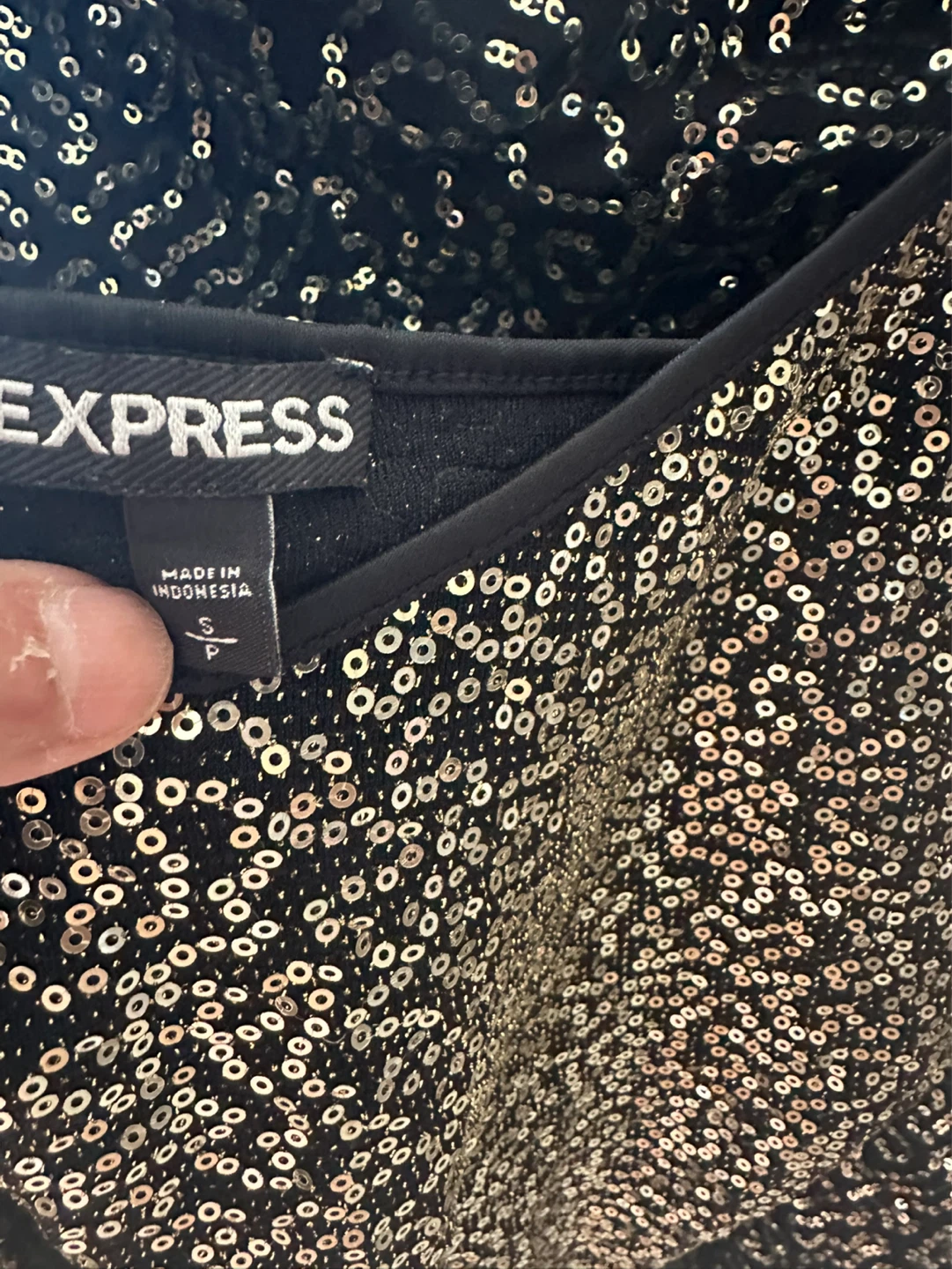 Express Sequin Tank Top and Cardigan Set - Size S - photo 2