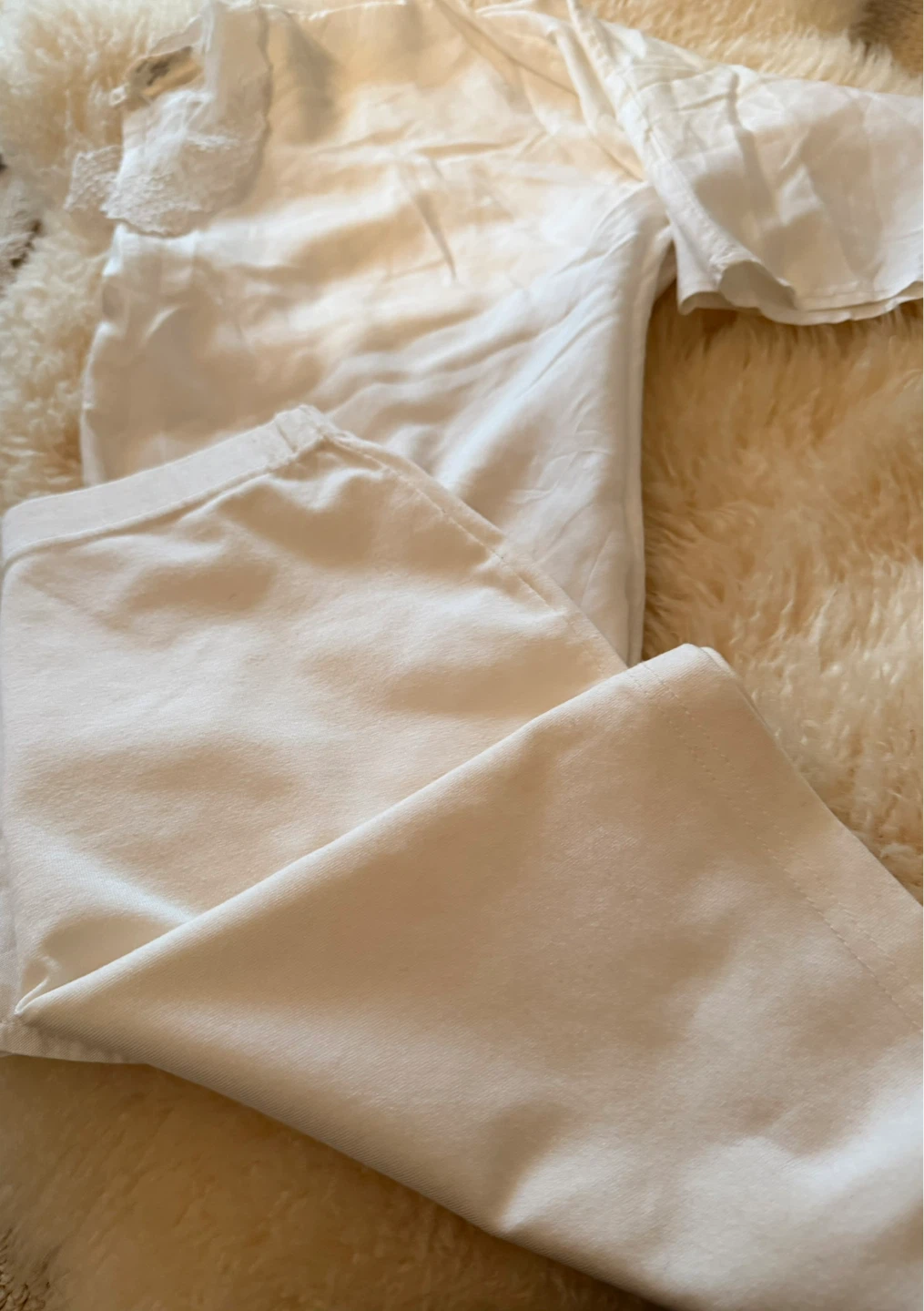 White mini stretch skirt and Blouse Set - photo 5