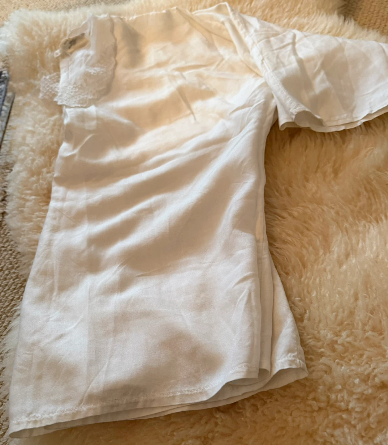 White mini stretch skirt and Blouse Set - photo 4