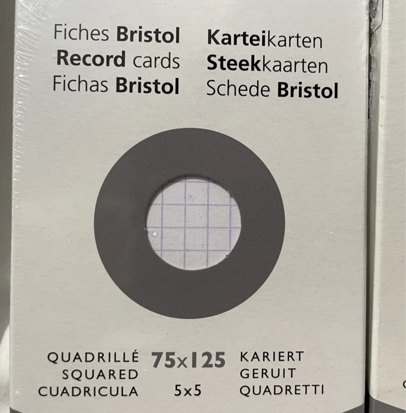 Exacompta Record Cards 75x125mm Squared (3 Packs) - photo 3