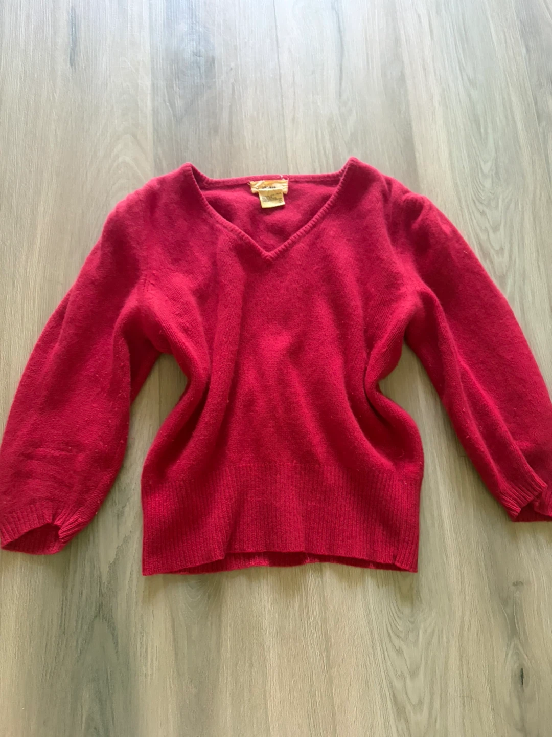 Red V-neck Sweater