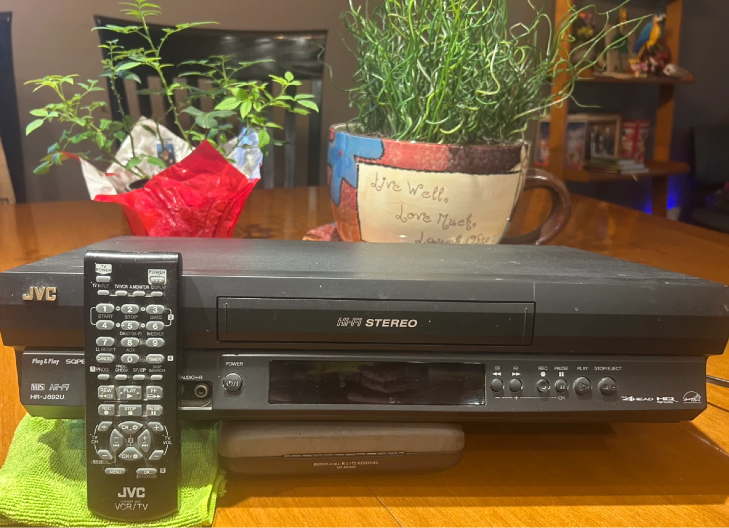 JVC  VHS player with remote - photo 2
